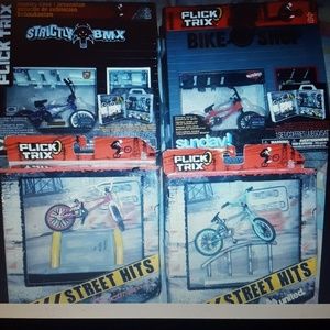 NW 4pc Flick Trix Display Cas w/ Bike Sunday & Fli